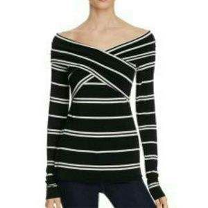 Bailey 44 long sleeve black off shoulder sz L